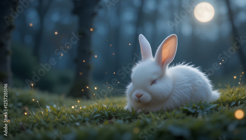 rabbit on the grass