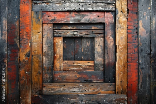 Composite image of wooden planks background