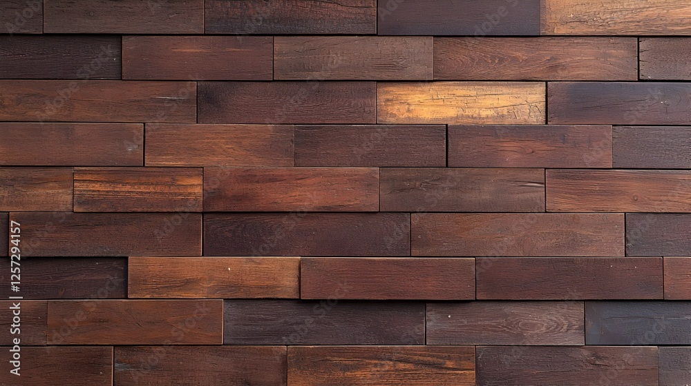 Fototapeta premium Brown Wooden Wall Paneling