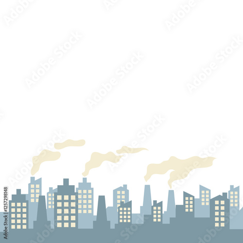 Urban Air Pollution Illustration