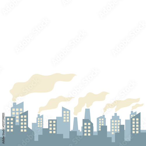 Urban Air Pollution Illustration