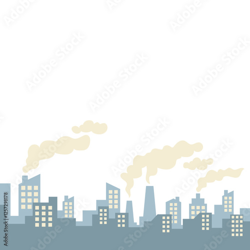 Urban Air Pollution Illustration