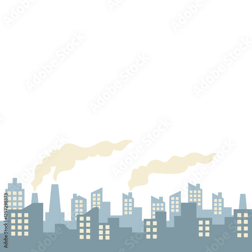 Urban Air Pollution Illustration