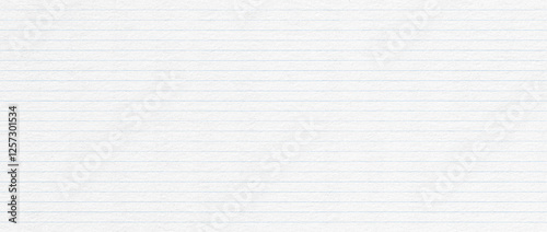 Lined paper background. White notebook sheet with blue lines banner