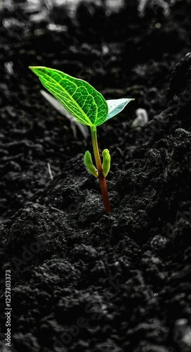 Small Plant Growth in Mud