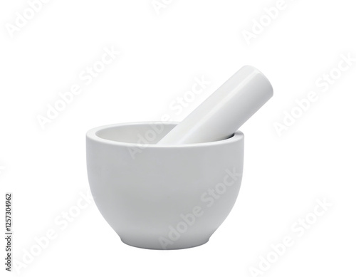 mortar and pestle isolated
