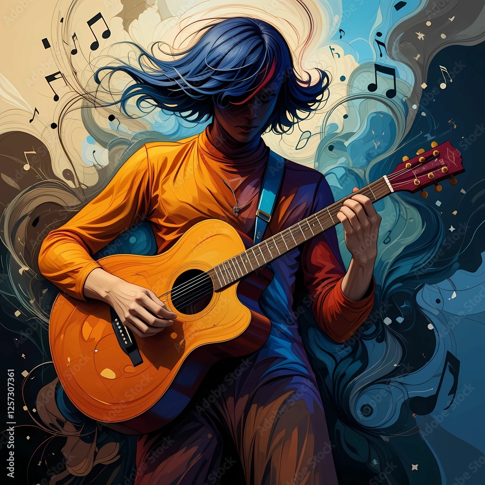 Obraz premium Portraits of different professions, abstract art compositions