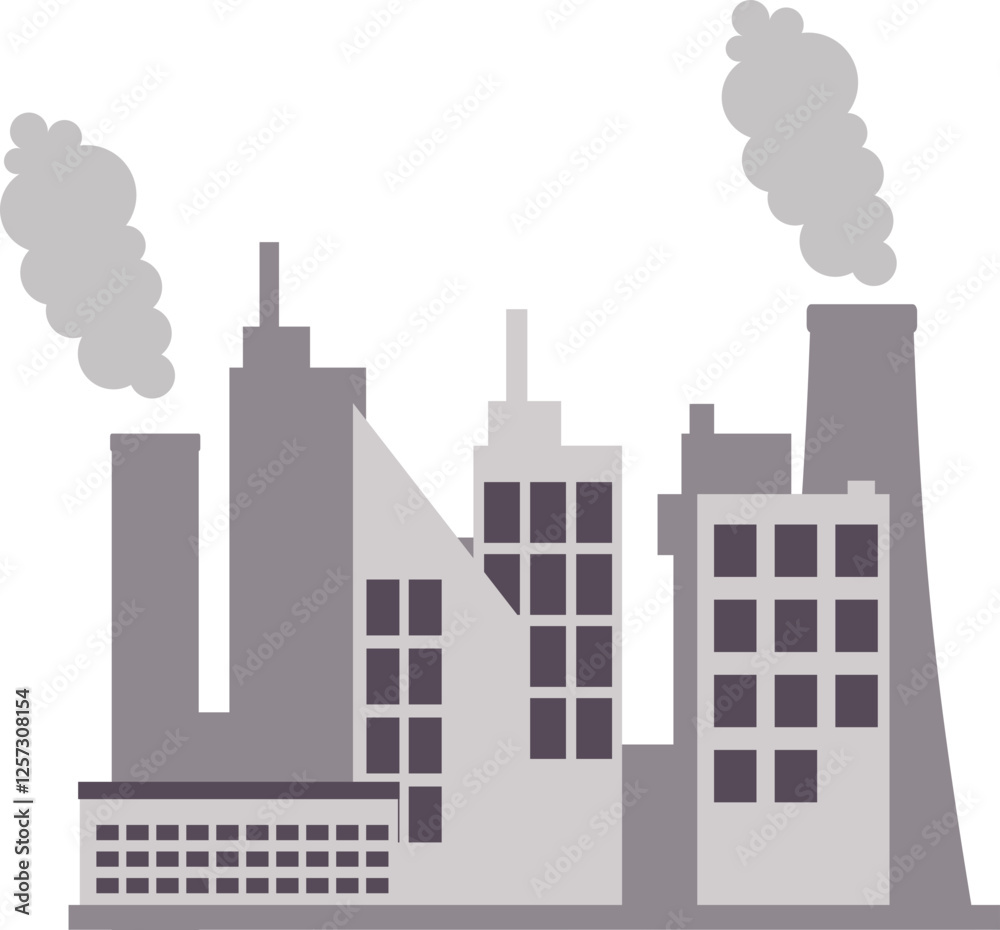 Obraz premium Air Polution City