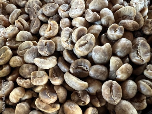 Close-up of dried coffee beans