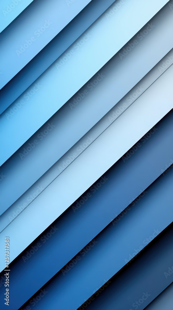 Obraz premium Diagonal blue stripes abstract background design