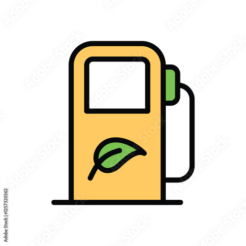 Green Fuel vector icon