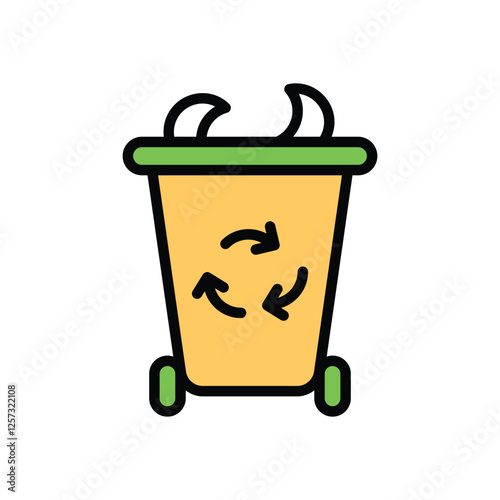 Organic Bin vector icon
