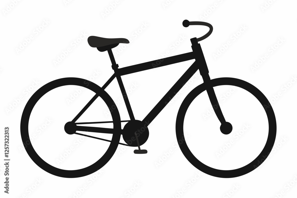 Obraz premium Simple Line Art Bicycle Vectors