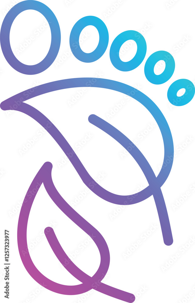 Eco Footprint vector icon Eco Footprint vector icon