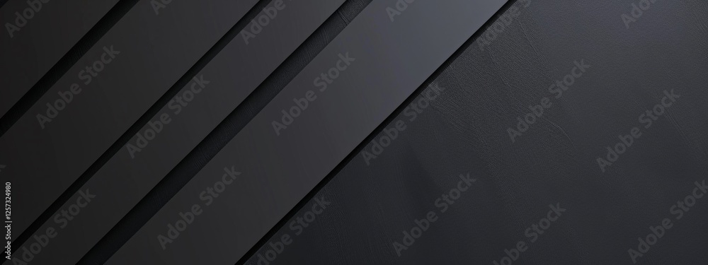 Black background with diagonal stripes for design. Banner template with white space in the center for text. Perfect for minimalist abstract wallpaper and digital media. Black background with diagonal stripes for design. Banner template with white space in the center for text. Perfect for minimalist abstract wallpaper and digital media.