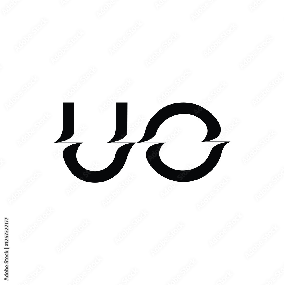 UO monogram logo design letter text name symbol monochrome logotype alphabet character simple logo UO monogram logo design letter text name symbol monochrome logotype alphabet character simple logo