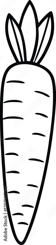 Carrot vector art with a white background. Vector illustration isolated on a white background. Carrot vector art with a white background. Vector illustration isolated on a white background.