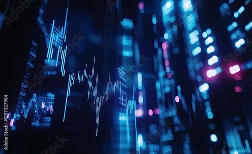 Cybernetic Stock Market Data Streams Flowing