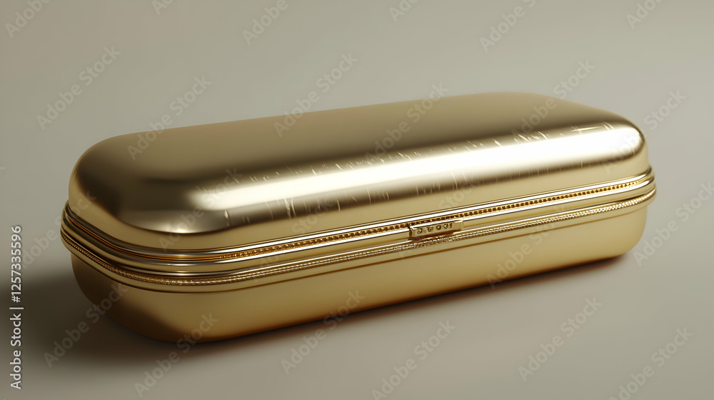 3D Render Golden Case Illustration, Luxury, Elegance, Metal, Gold, Container, Box, Storage, Shiny, Smooth 3D Render Golden Case Illustration, Luxury, Elegance, Metal, Gold, Container, Box, Storage, Shiny, Smooth