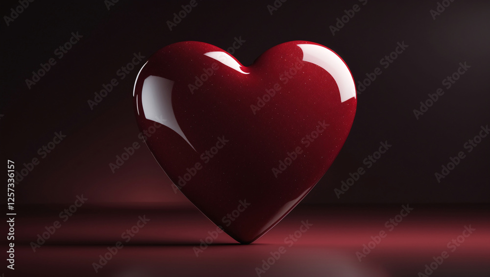 Beautiful Deep Red Heart Shaped Porcelain Ornament on Dark Red Background for Chic and Romantic Home and Holiday Styling Romantic Wallpaper Background Beautiful Deep Red Heart Shaped Porcelain Ornament on Dark Red Background for Chic and Romantic Home and Holiday Styling Romantic Wallpaper Background
