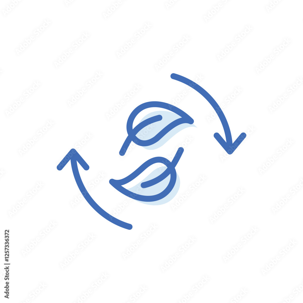 Eco Way vector icon