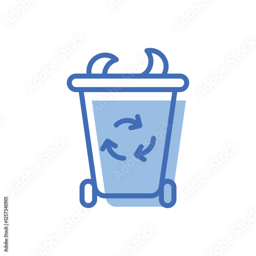 Organic Bin vector icon