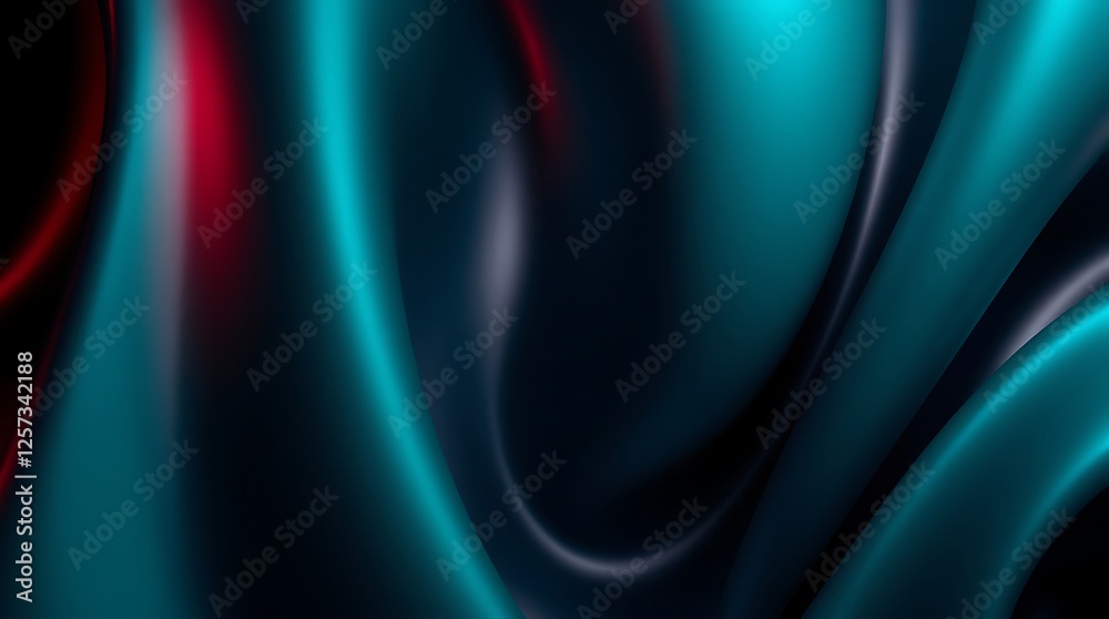Fototapeta premium 3D Abstract Background - High-Resolution Geometric Shapes, Vibrant Colors, Dynamic Depth, and Light Effects