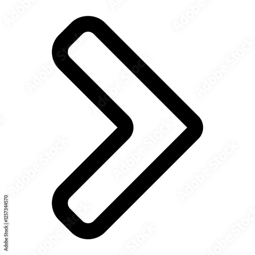 right arrow icon for illustration
