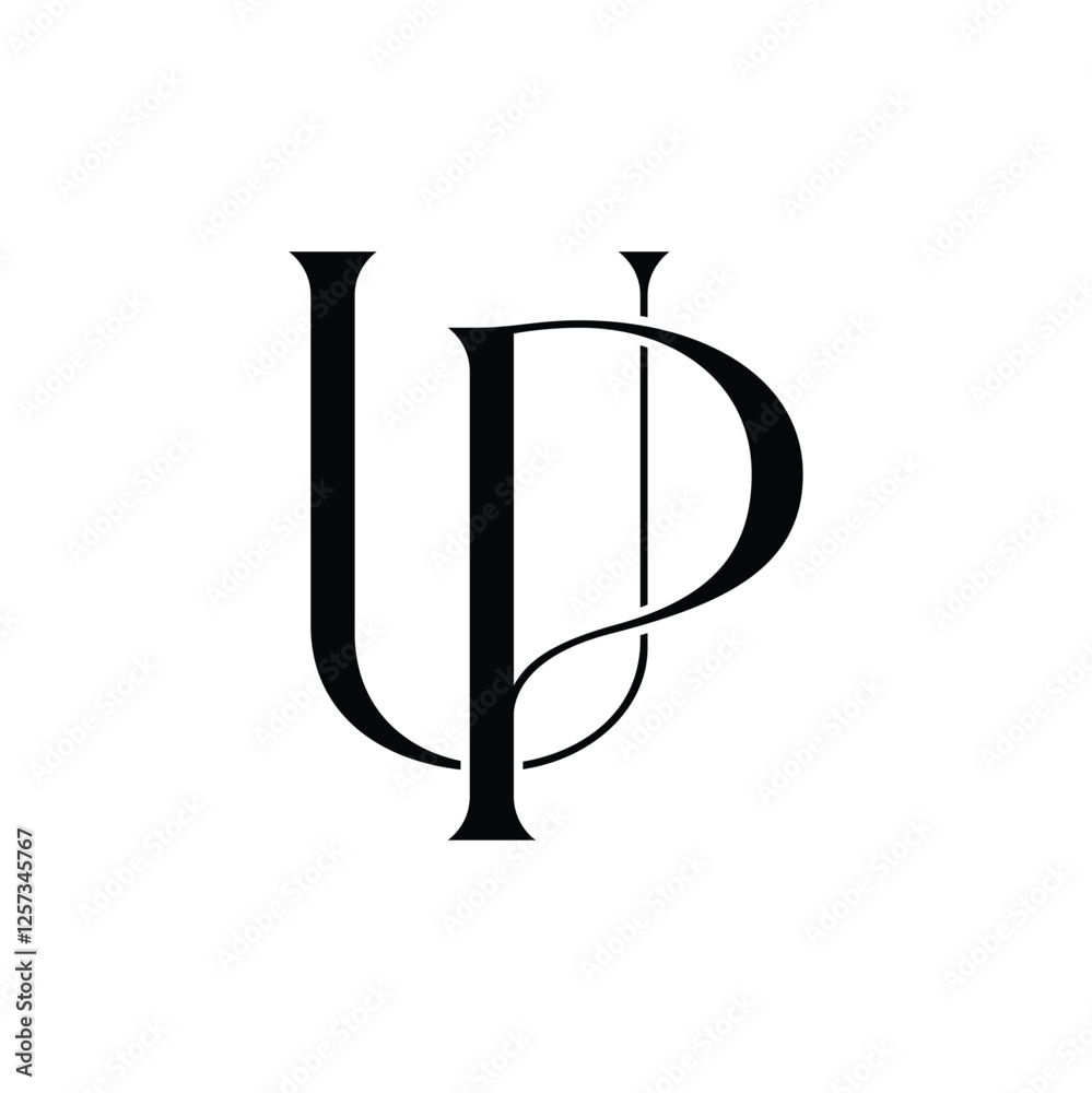 UP monogram logo design letter text name symbol monochrome logotype alphabet character simple logo UP monogram logo design letter text name symbol monochrome logotype alphabet character simple logo