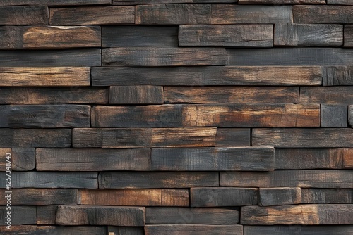 Dark Wood Plank Wall Background (1) photo