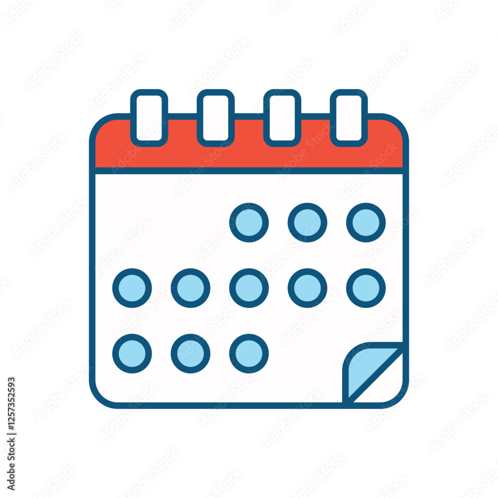 Calendar vector icon Calendar vector icon
