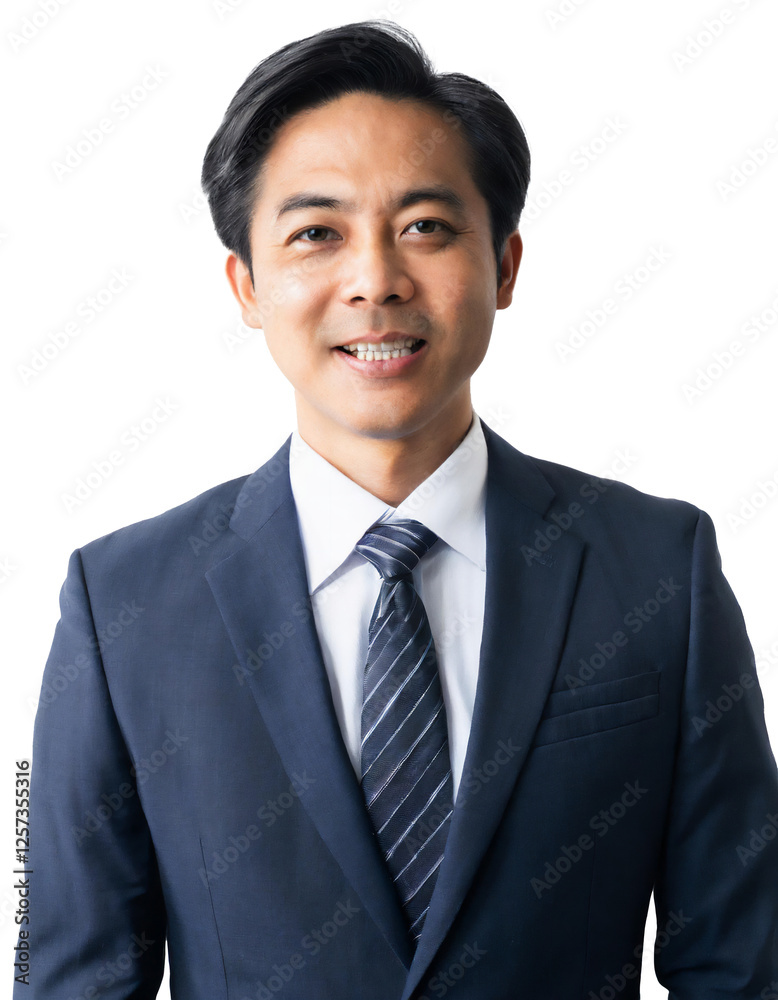 Portrait of only one Man. White Background. Portrait of only one Man. White Background.