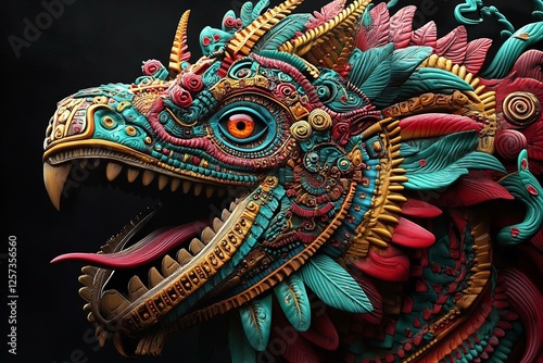 Wallpaper Mural Quetzalcoatl Aztec god. Torontodigital.ca