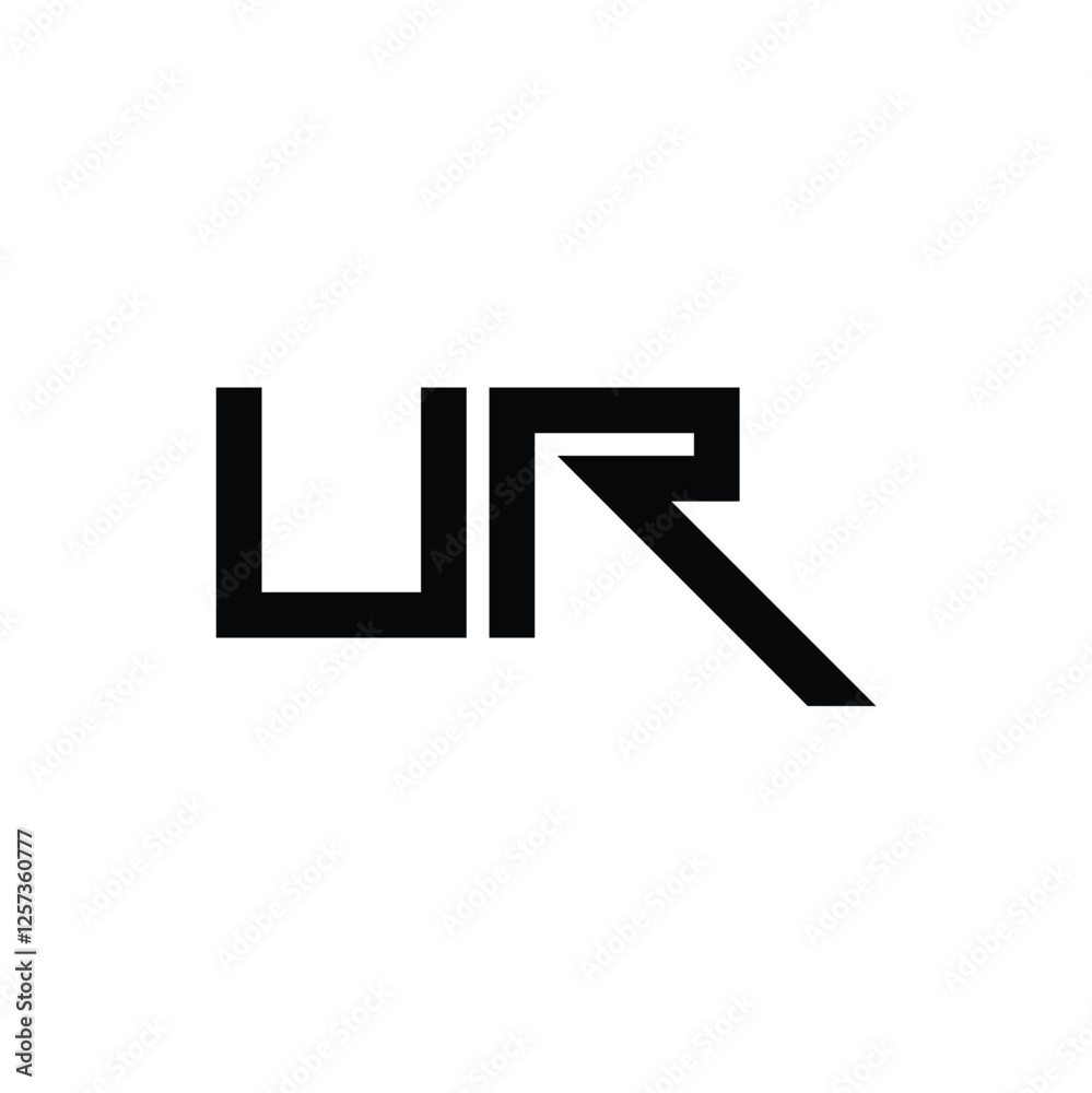 UR monogram logo design letter text name symbol monochrome logotype alphabet character simple logo UR monogram logo design letter text name symbol monochrome logotype alphabet character simple logo
