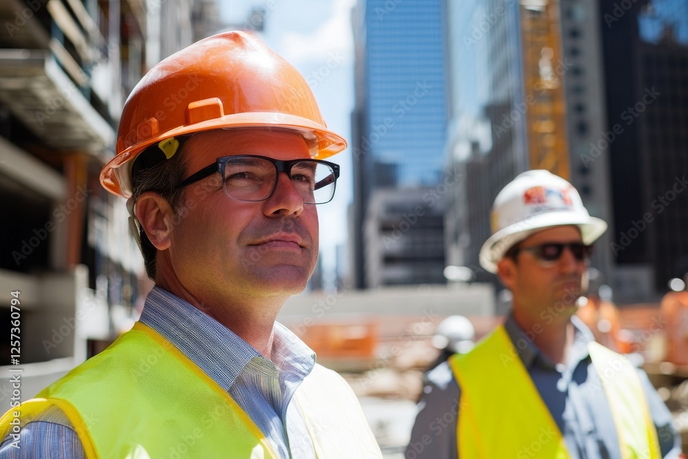 Portrait of a Confident Construction Site Manager Portrait of a Confident Construction Site Manager