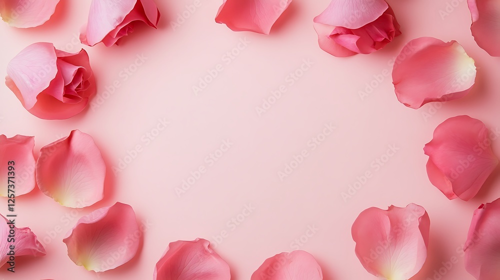 Fototapeta premium pink rose petals