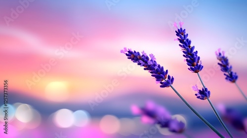 Lavender Sunset Blooms
