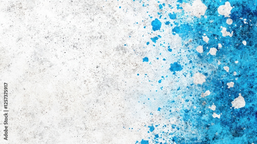 Fototapeta premium Abstract Blue Splash on Grunge White Background for Artistic and Creative Projects