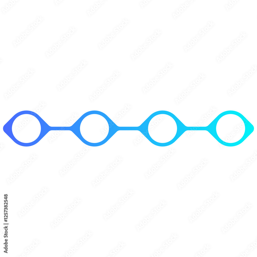 Fototapeta premium Blue Circle Infographic