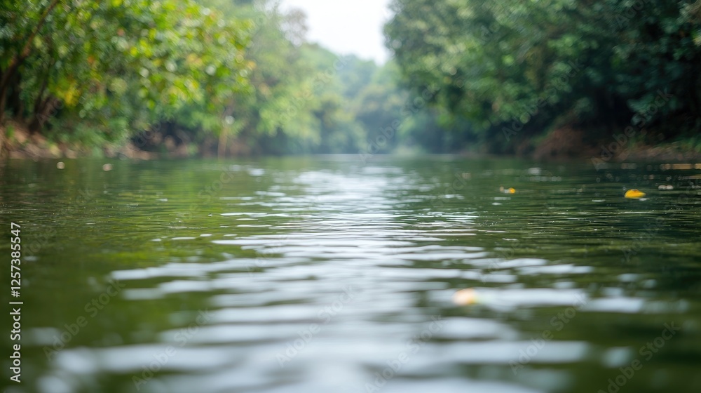 Calm river flowing through lush green forest (13) Calm river flowing through lush green forest (13)