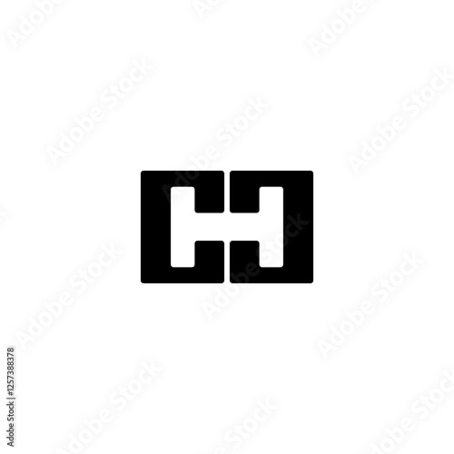 HJC logo. Editable CHJ letters logo