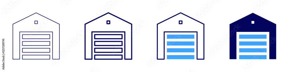 Commercial building sales icon in 4 different styles. Thin Line, Line, Bold Line, Duotone. Duotone style. Editable stroke Commercial building sales icon in 4 different styles. Thin Line, Line, Bold Line, Duotone. Duotone style. Editable stroke