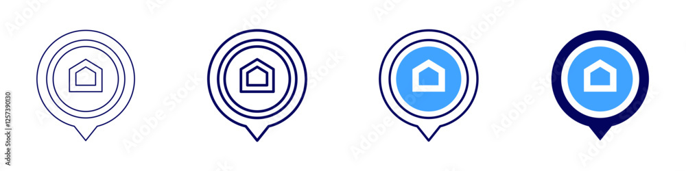 Commercial real estate brokers icon in 4 different styles. Thin Line, Line, Bold Line, Duotone. Duotone style. Editable stroke Commercial real estate brokers icon in 4 different styles. Thin Line, Line, Bold Line, Duotone. Duotone style. Editable stroke