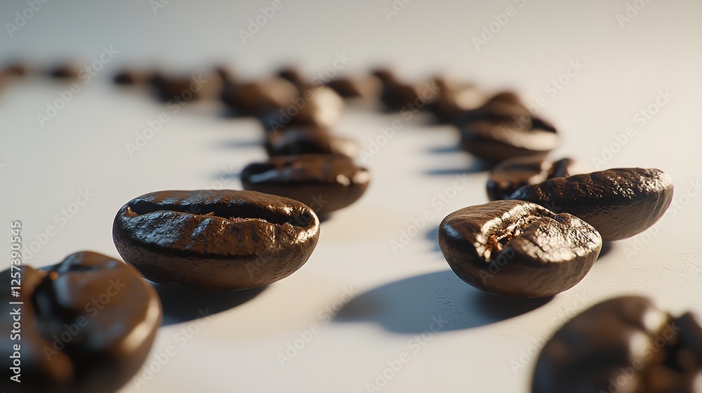 Coffee beans on gray concrete background Coffee beans on gray concrete background