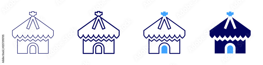 Home value estimation icon in 4 different styles. Thin Line, Line, Bold Line, Duotone. Duotone style. Editable stroke Home value estimation icon in 4 different styles. Thin Line, Line, Bold Line, Duotone. Duotone style. Editable stroke