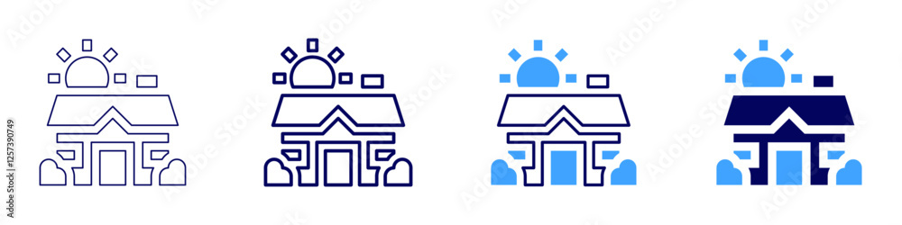 Homeownership tips icon in 4 different styles. Thin Line, Line, Bold Line, Duotone. Duotone style. Editable stroke Homeownership tips icon in 4 different styles. Thin Line, Line, Bold Line, Duotone. Duotone style. Editable stroke