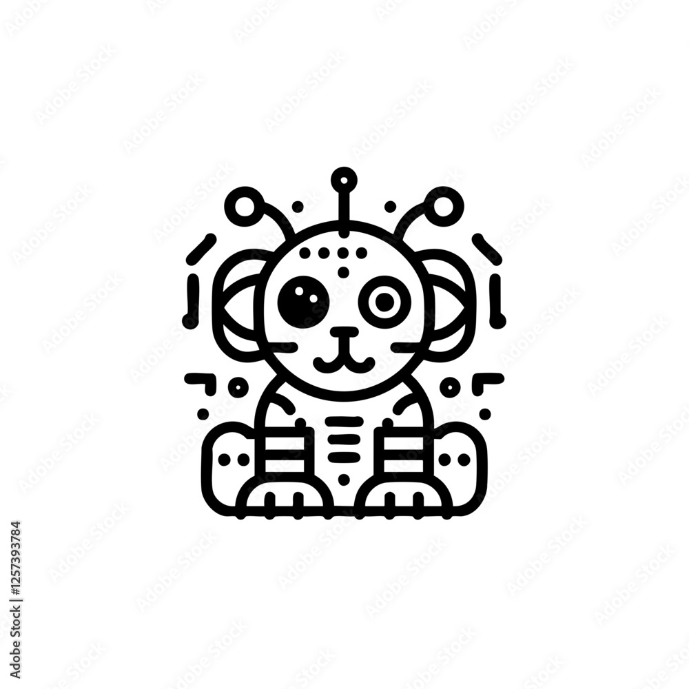 Futuristic animal robot vector illustration with a sleek and modern design. Perfect for sci-fi projects, branding, merchandise, and digital art. Futuristic animal robot vector illustration with a sleek and modern design. Perfect for sci-fi projects, branding, merchandise, and digital art.