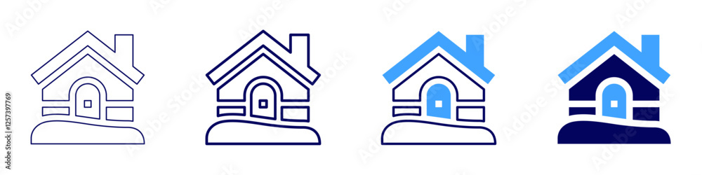 Real estate property finder icon in 4 different styles. Thin Line, Line, Bold Line, Duotone. Duotone style. Editable stroke Real estate property finder icon in 4 different styles. Thin Line, Line, Bold Line, Duotone. Duotone style. Editable stroke