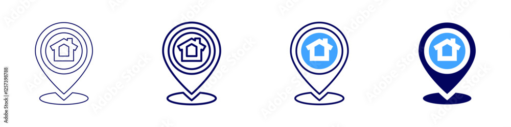 Residential leasing options icon in 4 different styles. Thin Line, Line, Bold Line, Duotone. Duotone style. Editable stroke Residential leasing options icon in 4 different styles. Thin Line, Line, Bold Line, Duotone. Duotone style. Editable stroke