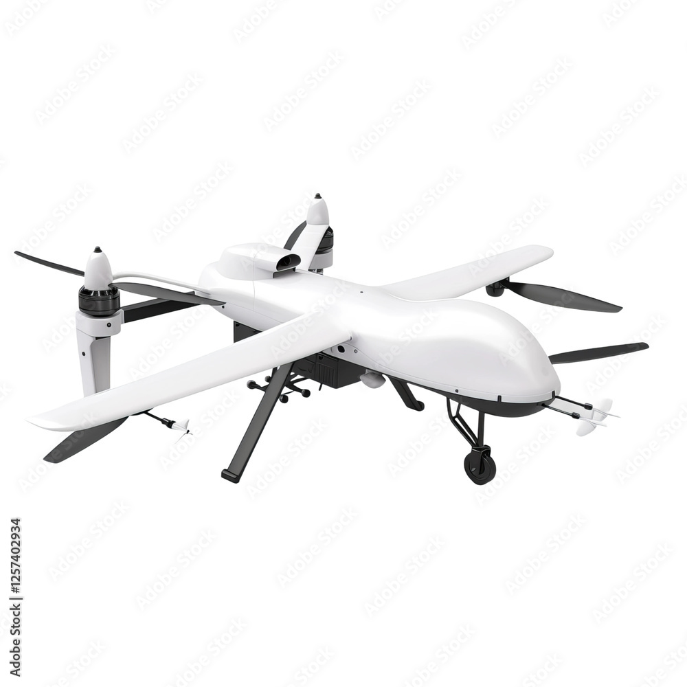 Futuristic White Drone Aerial Vehicle Technology Innovation Futuristic White Drone Aerial Vehicle Technology Innovation